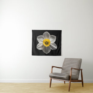 Flowers   White Daffodil Flower Tapestry