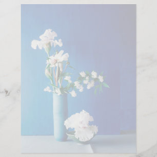 Flowers White Iris in Vase