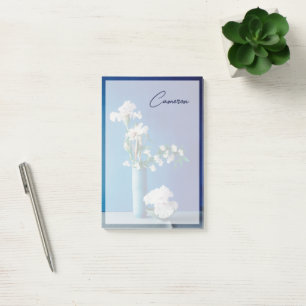Flowers White Iris in Vase Post-it Notes