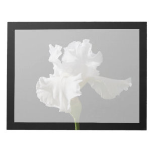 Flowers White Iris Notepad
