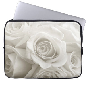 Flowers   White Roses Laptop Sleeve