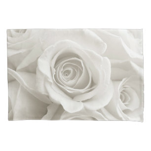 Flowers   White Roses Pillowcase