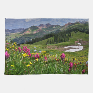 Flowers Wildflowers Durango, Colorado Tea Towel