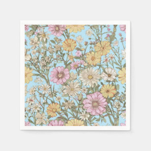 Flowers with a spring atmosphere napkin