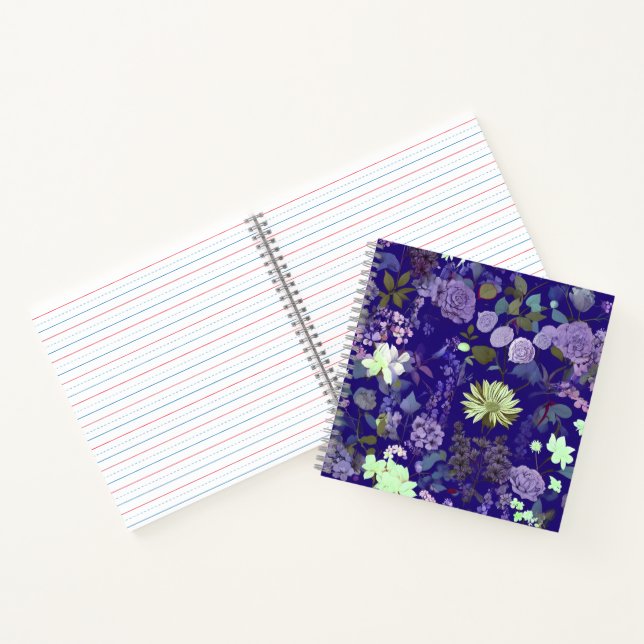 Flowers with an elegant and fascinating atmosphere notebook (Inside)
