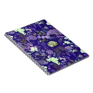 Flowers with an elegant and mysterious atmosphere notebook
