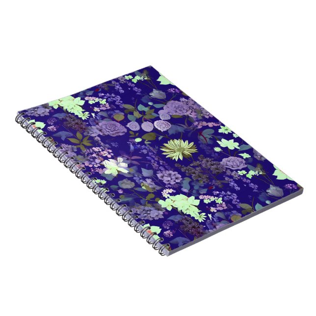Flowers with an elegant and mysterious atmosphere notebook (Right Side)