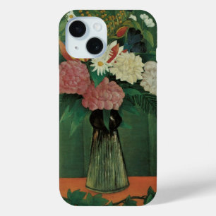 Flowers with Ivy by Henri Rousseau, Vintage Floral iPhone 15 Case