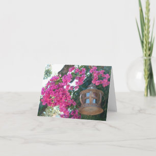 Flowers with Lamp Card