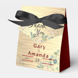Flowers with Leaves Favour Box