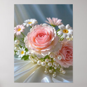 Flowers with timeless extravagant elegance poster