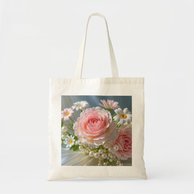 Flowers with timeless extravagant elegance tote bag (Front)