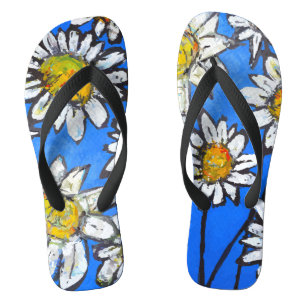 Flowers with White Pedals Jandals