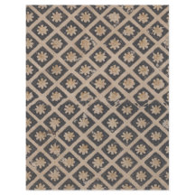 Flowers Within Squares Decoupage Paper