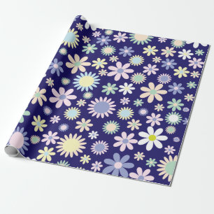 flowers wrapping paper