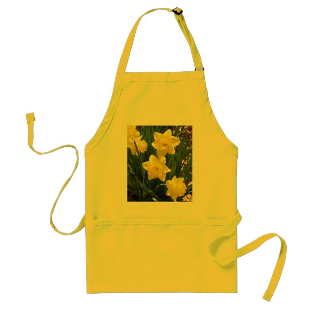 FLOWERS YELLOW DAFFODILS APRON (Front)