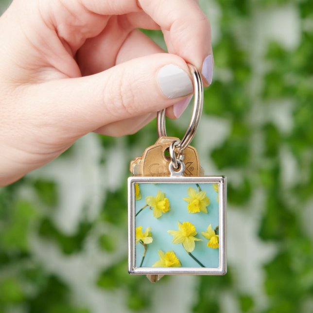 Flowers | Yellow Daffodils Key Ring (Hand)
