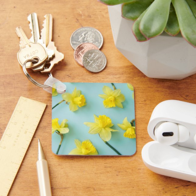 Flowers | Yellow Daffodils Key Ring (Desk)
