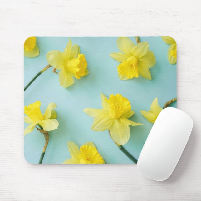 Flowers | Yellow Daffodils Mouse Pad (With Mouse)