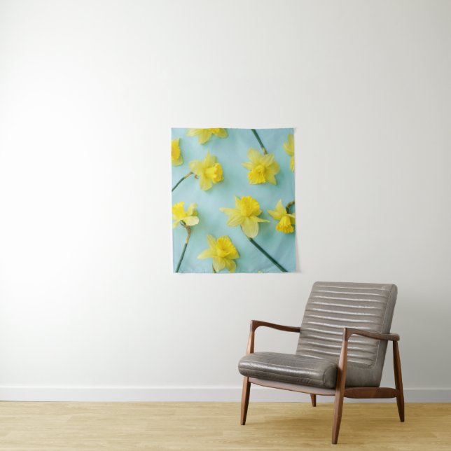 Flowers | Yellow Daffodils Tapestry (In Situ)