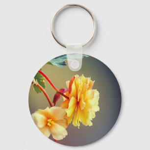 Flowers, Yellow flowers, Petals-63158 Key Ring