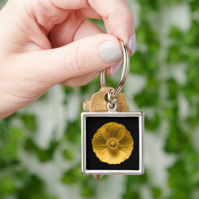Flowers | Yellow Poppy Key Ring (Hand)