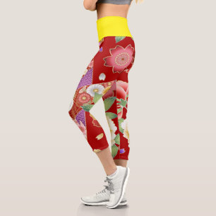 Flowers Zazzle_Growshop. Capri Leggings