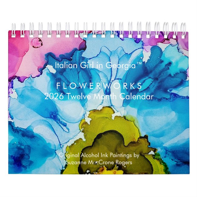 Flowerworks - 2026 Twelve Month Art Calendar (Cover)