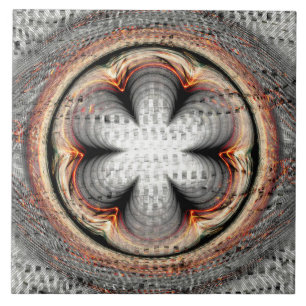 Flowery abstract decoration tile