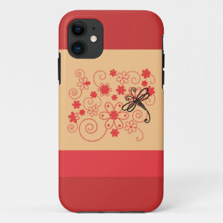 Flowery Dragonfly Art Case-Mate iPhone Case