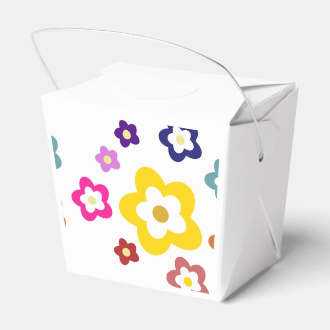 Flowery Favour Box (Back Side)