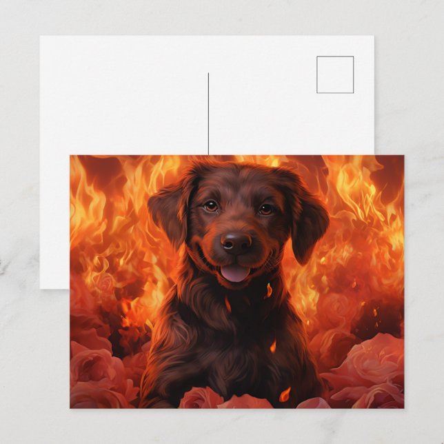 Flowery Fire Postcard (Front/Back)