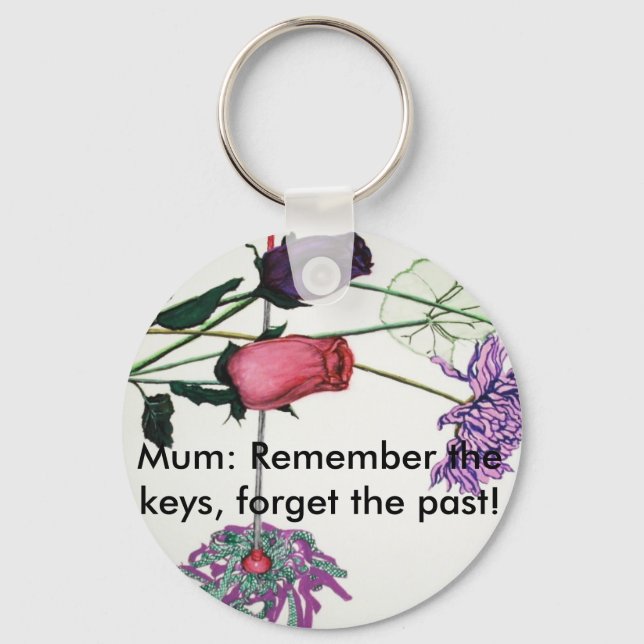 Flowery keyring for mums (Front)