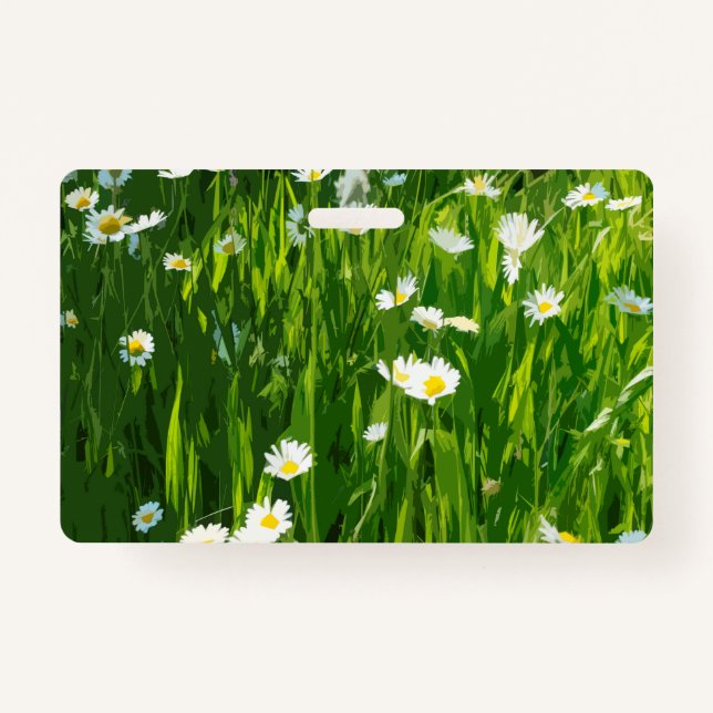 Flowery meadow ID badge (Front)