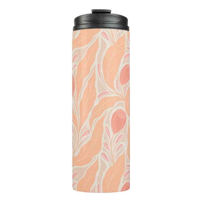 Flowery pattern thermal tumbler (Front)
