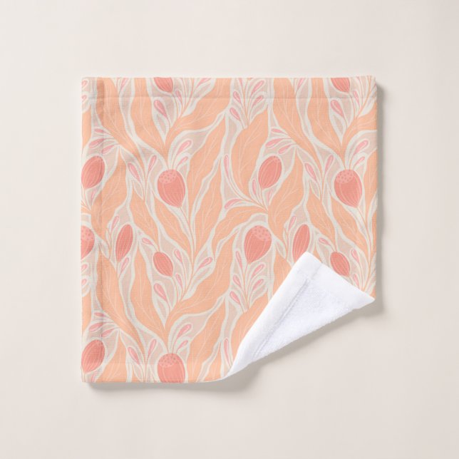 Flowery pattern wash cloth (Wash Cloth)