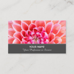 Flowery romance for gardeners and florists busines business card
