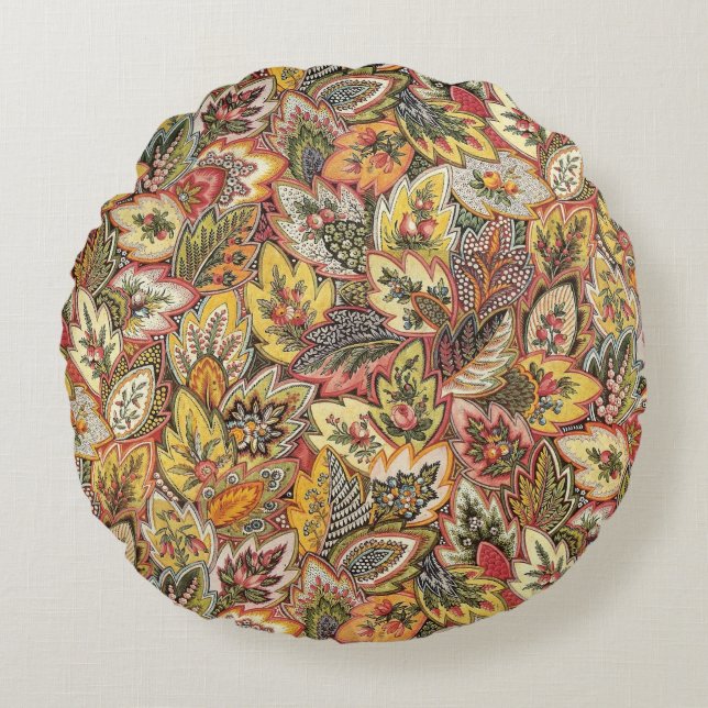 Flowery Skills Round Cushion (Front)