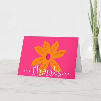 Flowery Thank You Card