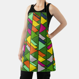 Flowery Triangles Apron