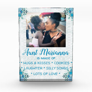 Flowery "What Aunt is Made Of" Photo Block