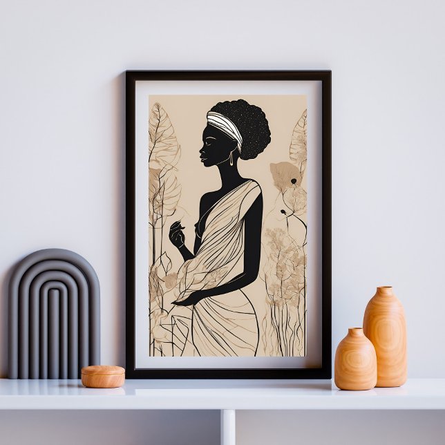 Flowing African Goddess  Poster (Creator Uploaded)