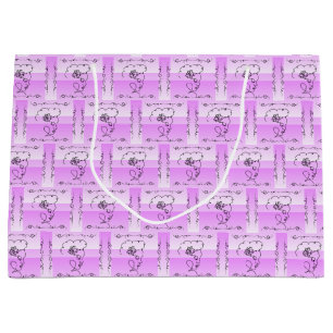 Flowing Beauty Lavender Horizontal Gift Bag 