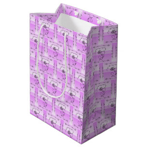 Flowing Beauty Lavender Vertical Gift Bag 
