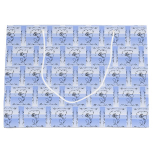 Flowing Beauty Periwinkle Horizontal Gift Bag
