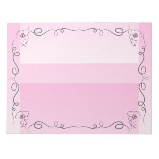 Flowing Beauty Rose Large Notepad