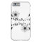 Flowing Black and White Floral Design
