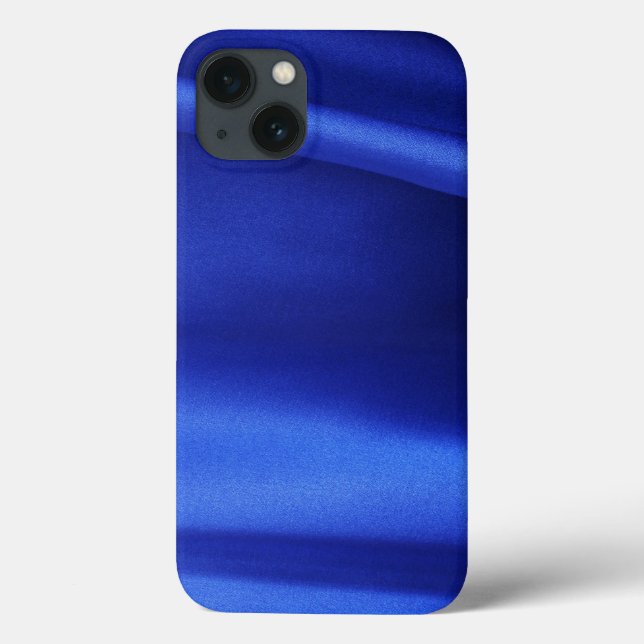 Flowing Blue Silk Fabric Abstract Case-Mate iPhone Case (Back)