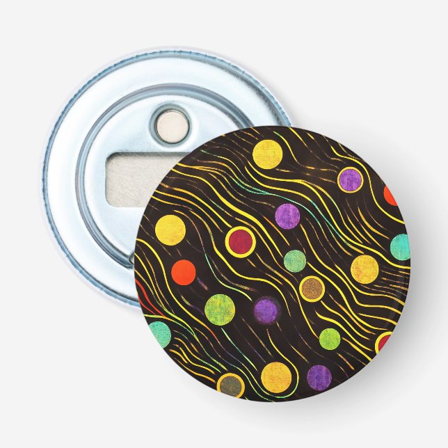 Flowing Bubbles and Waves 5 Bottle Opener (Front)