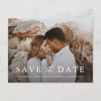 Flowing Formal Save the Date Postcard